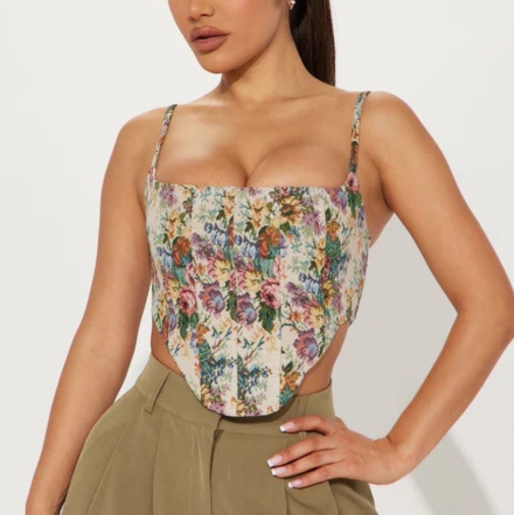 Fashion Nova Merida Jacquard Corset